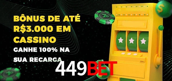 449BET melhor bônus de depósito